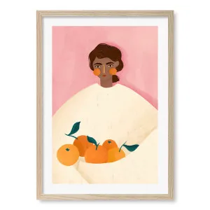 Woman With Oranges Framed Art Print by Bea Muller by Profile Australia, a Prints for sale on Style Sourcebook