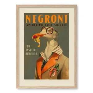Negroni Fancy Seagull Framed Art Print by Profile Australia, a Prints for sale on Style Sourcebook