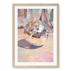 Pastel Disco Ball Framed Art Print by Mellois by Profile Australia, a Prints for sale on Style Sourcebook