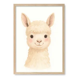 Animal Friends Alpaca Framed Art Print by Profile Australia, a Prints for sale on Style Sourcebook