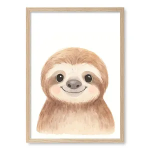 Animal Friends Sloth Framed Art Print by Profile Australia, a Prints for sale on Style Sourcebook