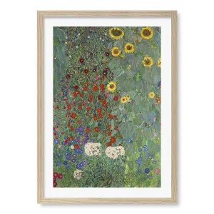 Farm Garden with Sunflowers Framed Art Print by Gustav Klimt by Profile Australia, a Prints for sale on Style Sourcebook