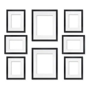 8 Piece Black Centered Gallery Wall Frame Set by Profile Australia, a Picture Frames for sale on Style Sourcebook