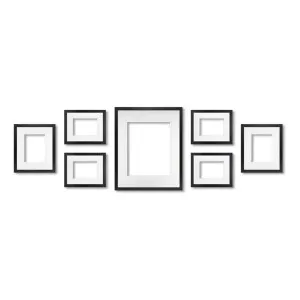7 Piece Black Centrepiece Seven Gallery Wall Frame Set by Profile Australia, a Picture Frames for sale on Style Sourcebook