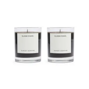 Scented Candle Set Of Two Sunset Bonfire by ELLISON STUDIOS., a Candles for sale on Style Sourcebook