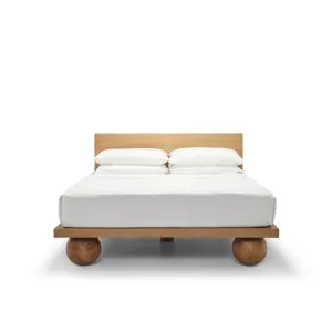 Yoko King Bed - [ Oak ] by ELLISON STUDIOS., a Beds & Bed Frames for sale on Style Sourcebook