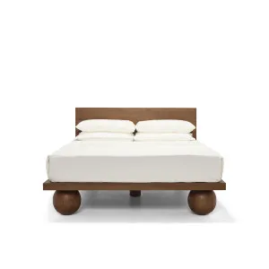 Yoko King Bed - [ Walnut ] by ELLISON STUDIOS., a Beds & Bed Frames for sale on Style Sourcebook