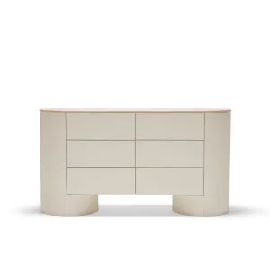 Fin 6 Drawer Dresser - [ Tofu & Marble Cosmos ] by ELLISON STUDIOS., a Dressers & Chests of Drawers for sale on Style Sourcebook