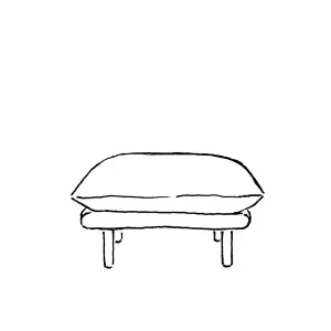 Zephyr Ottoman Cover - [ Byron Oyster ] by ELLISON STUDIOS., a Sofas for sale on Style Sourcebook