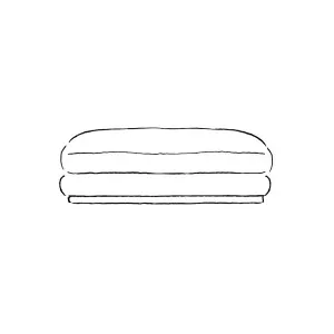 Stack Large Ottoman Cover - [ Hyams Sable ] by ELLISON STUDIOS., a Sofas for sale on Style Sourcebook