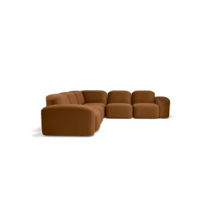 Muse 5 Piece Modular Sofa - [ Malibu Cognac ] by ELLISON STUDIOS., a Sofas for sale on Style Sourcebook