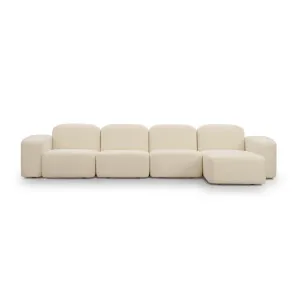 Muse 4 Seat RAF Chaise Sofa - [ Cabarita Natural ] by ELLISON STUDIOS., a Sofas for sale on Style Sourcebook