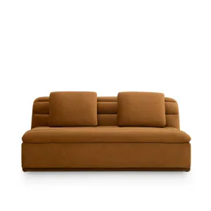 Float 3 Seat Armless Modular Piece - [ Malibu Cognac ] by ELLISON STUDIOS., a Sofas for sale on Style Sourcebook