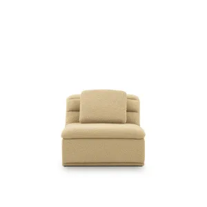 Float 1.5 Seat Armless Modular Piece - [ Airlie Camel ] by ELLISON STUDIOS., a Sofas for sale on Style Sourcebook