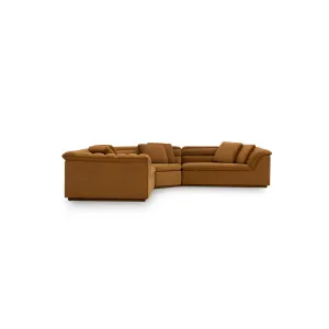 Float 3 Piece Modular Sofa - [ Malibu Cognac ] by ELLISON STUDIOS., a Sofas for sale on Style Sourcebook