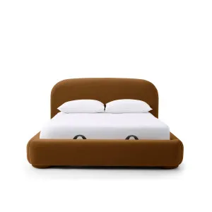 Lull King Storage Bed - [ Malibu Cognac ] by ELLISON STUDIOS., a Beds & Bed Frames for sale on Style Sourcebook