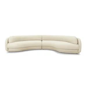 Poet Leather 4 Seat RAF Terminal Sofa - [ Simpson Cream ] by ELLISON STUDIOS., a Sofas for sale on Style Sourcebook
