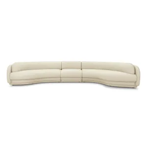 Poet Leather 5 Seat RAF Terminal Sofa - [ Simpson Cream ] by ELLISON STUDIOS., a Sofas for sale on Style Sourcebook