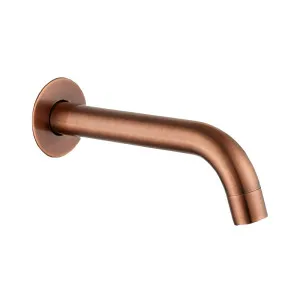 Lucid Pin Wall Spout Brushed Copper by Aquaperla, a Bathroom Taps & Mixers for sale on Style Sourcebook
