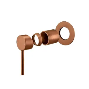 Lucid Pin Wall Mixer Brushed Copper (Trim Kit) by Aquaperla, a Bathroom Taps & Mixers for sale on Style Sourcebook