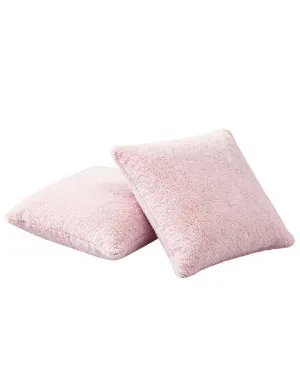 Chalk Pink Snuggle Fleece European Pillowcase Pair by null, a Cushions, Decorative Pillows for sale on Style Sourcebook