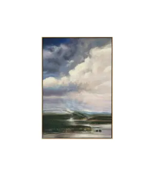 Hand-Painted Skyscape Wall Art Canvas 130cm x 90cm by Cafe Lighting &amp; Living, a Prints for sale on Style Sourcebook