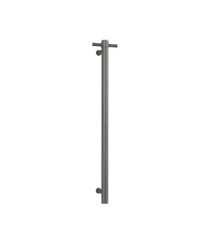 Vertical Single Heated Rail 240Volt Brushed Gun Metal 90cm x 14cm by Ablaze, a Towel Rails for sale on Style Sourcebook