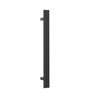 Triple Tube Vertical Single Heated Towel Rail Matt Black 90cm x 7.5cm by Ablaze, a Towel Rails for sale on Style Sourcebook