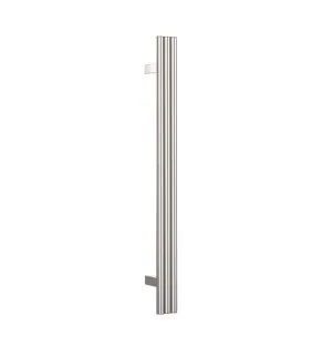 Triple Tube Vertical Single Heated Towel Rail Polished Stainless Steel 90cm x 7.5cm by Ablaze, a Towel Rails for sale on Style Sourcebook
