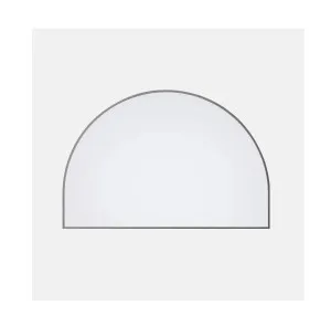 Arch Metal Framed Bathroom Mirror Brushed Nickel - 80cm x 120cm by ", a Vanity Mirrors for sale on Style Sourcebook