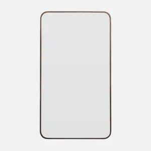 Antique Brass Rectangular Bathroom Mirror - 100cm x 56cm by ", a Vanity Mirrors for sale on Style Sourcebook