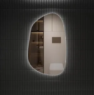 Tarcoola Frameless LED Wall Mirror 90cm x 55cm by Aulic, a Vanity Mirrors for sale on Style Sourcebook