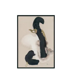 Hand-Painted Dance Royal I Canvas 100 x 70 cm by Luxe Mirrors, a Prints for sale on Style Sourcebook