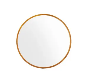 Wooden Round Wall Mirror - 80cm by ", a Vanity Mirrors for sale on Style Sourcebook