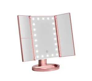 LED Tri-fold LED Makeup Light Travel Portable Pink 29cm x 17cm by Luxe Mirrors, a Illuminated Mirrors for sale on Style Sourcebook