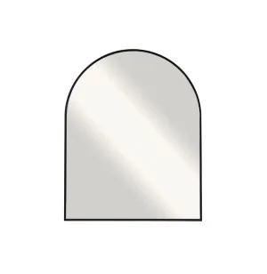 Archie Black Arch Wall Mirror 100cm x 80cm by Luxe Mirrors, a Mirrors for sale on Style Sourcebook