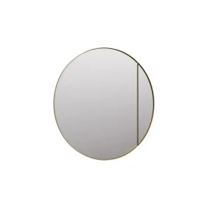 Round Bathroom Cabinet Mirror Satin Brass 80cm by ", a Vanity Mirrors for sale on Style Sourcebook