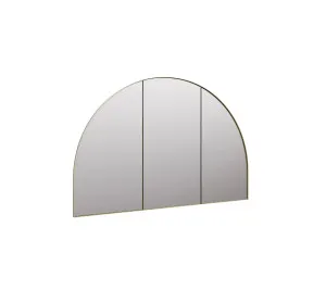 Blaine Arch Mirror Cabinet Satin Brass 80cm x 120cm by ", a Vanity Mirrors for sale on Style Sourcebook