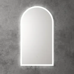 Touchless LED Arch Frameless Mirror 90cm x 50cm by Aulic, a Vanity Mirrors for sale on Style Sourcebook