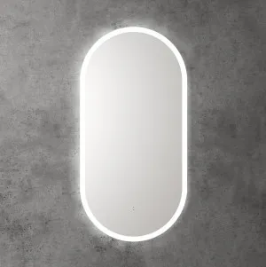 Touchless LED Pill Frameless Mirror 90cm x 45cm by Aulic, a Vanity Mirrors for sale on Style Sourcebook