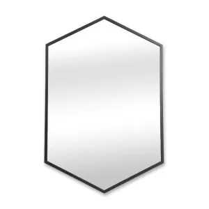 Luxe Florence Black Metal Bathroom Mirror - 50cm x 75cm by ", a Vanity Mirrors for sale on Style Sourcebook