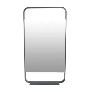 Luxe Lyon Matt Black Metal Frame Bathroom Mirror - 55cm x 100cm by ", a Vanity Mirrors for sale on Style Sourcebook