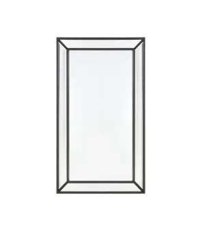 Zanthia Black Medium Wall Mirror 61cm x 92cm by Luxe Mirrors, a Vanity Mirrors for sale on Style Sourcebook