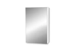 Single Door Mirrored Bathroom Cabinet ? White 45cm x 72cm by Luxe Mirrors, a Shaving Cabinets for sale on Style Sourcebook