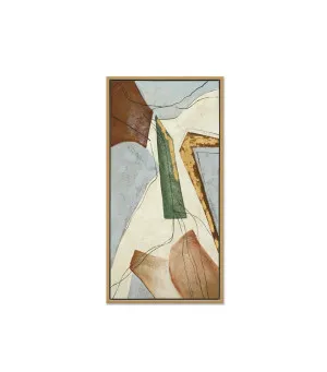 Hand-Painted Earthen Flow I Wall Art Canvas 125cm x 65cm by Luxe Mirrors, a Prints for sale on Style Sourcebook