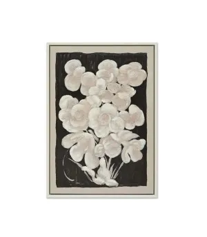 Hand-Painted Black & Bloom Wall Art Canvas 105cm x 75cm by Luxe Mirrors, a Prints for sale on Style Sourcebook