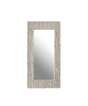 Grey Foam Contemporary Wall Mirror 130cm x 64cm by Luxe Mirrors, a Mirrors for sale on Style Sourcebook