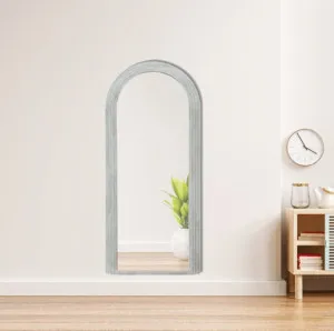 White Arched Solid Wood Frame Wall Mirror 80cm x 180cm by Luxe Mirrors, a Mirrors for sale on Style Sourcebook