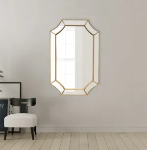 Gold Decorative Accent Wall Mirror 60cm x 90cm by Luxe Mirrors, a Mirrors for sale on Style Sourcebook