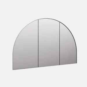 Blaine Arch Mirror Cabinet Brushed Nickel 80cm x 120cm by Luxe Mirrors, a Vanity Mirrors for sale on Style Sourcebook